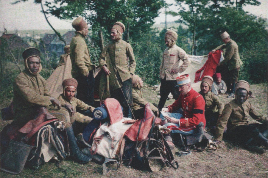 Campement de Spahis durant la grande guerre