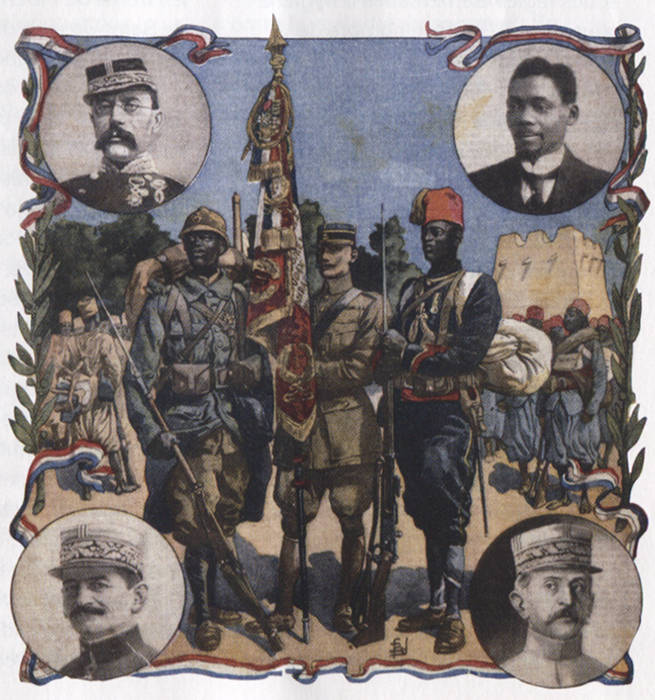 Le drapeau des tirailleurs sénégalais
