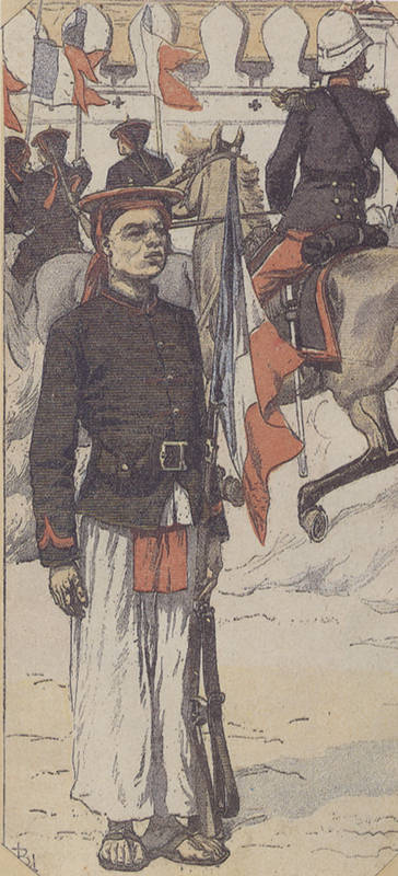 Tirailleurs annamites durant la campagne du Haut Tonkin en 1894