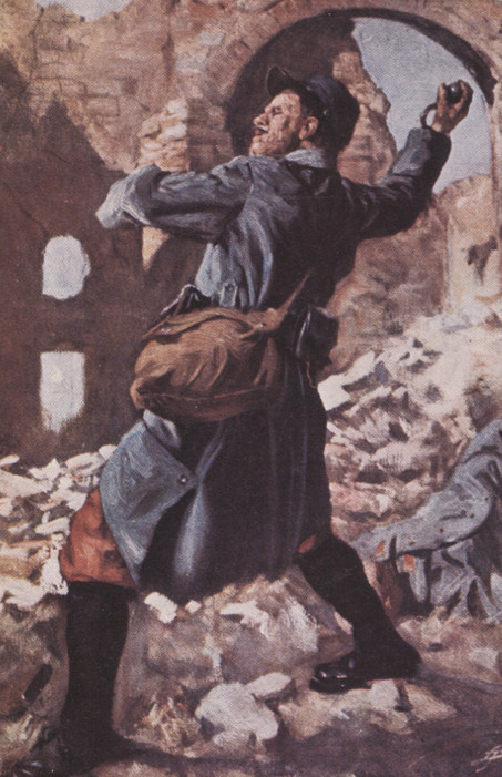 Grenadier tirant un modèle 1882-1914