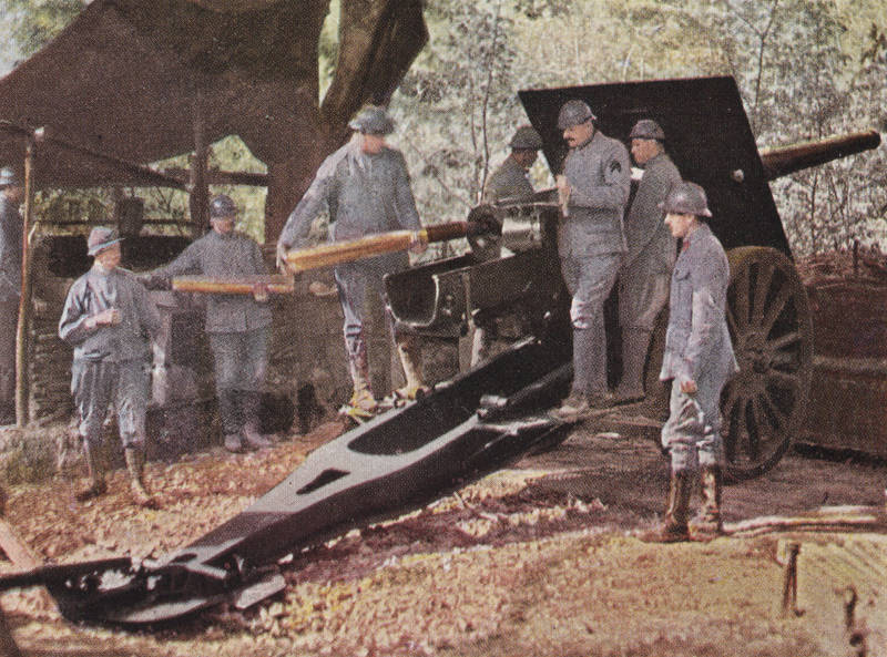 Canon de 105L modèle 13 durant la grande guerre