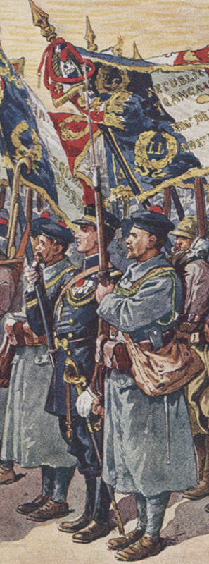 Fusiliers marins lors du défilé de la victoire