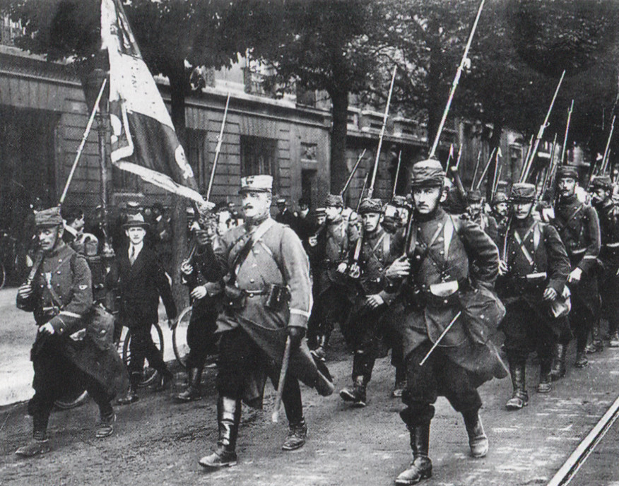 Un rgiment de chasseurs  pied - aot 1914