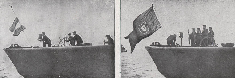 Navires allemands pris par les portuguais