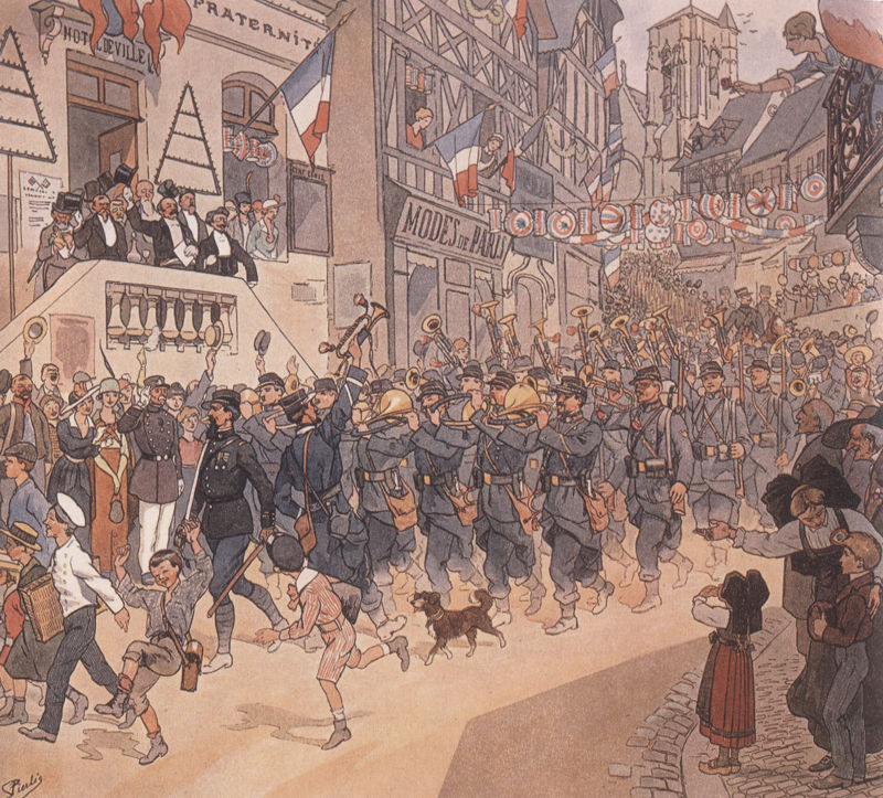 Entrée des troupes françaises en Alsace - 1914