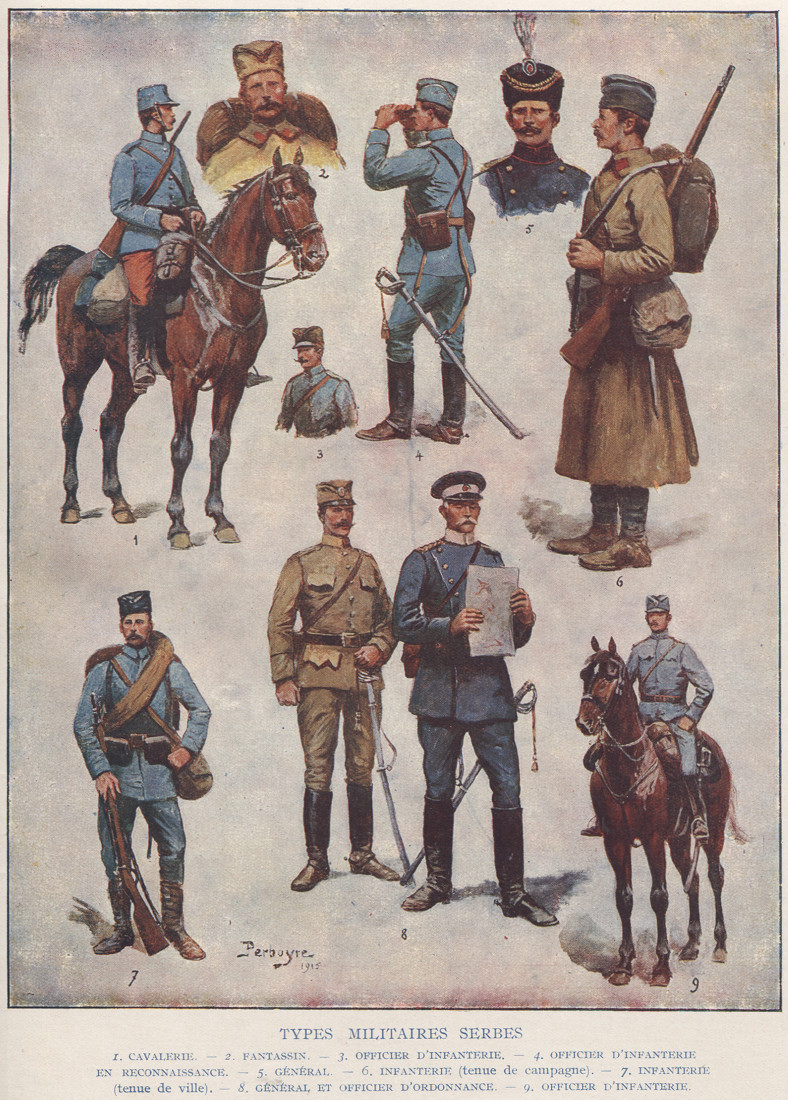 Uniformes de l'armée serbe