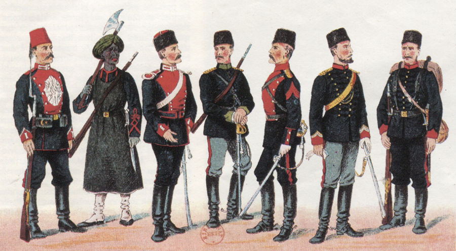 Uniformes turcs en 1914
